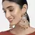 Gold Plated Traditional Kundan & Pearl Dangler Drop Paasa Earrings For Women