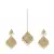 White Copper Kundan Gold Plated Necklace with Earring & Mang Tika