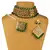 Green Copper Kundan Gold Plated Necklace with Earring & Mang Tika