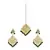 Green Copper Kundan Gold Plated Necklace with Earring & Mang Tika