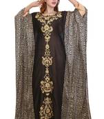digitel print  moroccan islamic dubai kaftan farasha aari and stone work dress