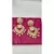 Gold Toned & Peach Coloured Classic Drop Earrings