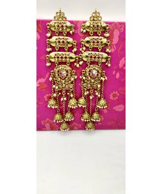 Gold-Toned Dome Shaped Jhumkas 2