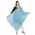 Blue Solid Cotton Crinckled Scarf