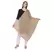 Brown Solid Cotton Crinckled Scarf