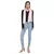 White & Multi Striped Cotton Stole