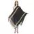 Black & Pastel Yellow Woven Geometric Viscose Rayon Stole