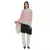 Peach & Ivory Woven Viscose Rayon Blended Shawl