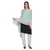 Sea Green & Peach Woven Viscose Rayon Blended Shawl