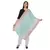 Sea Green & Peach Woven Viscose Rayon Blended Shawl