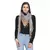 Light Grey & Mustard Woven Checkered Viscose Rayon Square Scarf