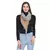 Light Grey & Mustard Woven Checkered Viscose Rayon Square Scarf