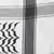 Black & White Woven Polyester Square Scarf