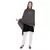 Black & Multi Woolen Woven Floral Shawl