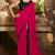 Coral Embroidered Fancy Fabric Bollywood Saree With Blouse