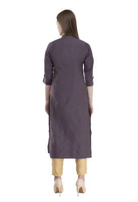 Lavender womens rayon straight kurta LG300 2