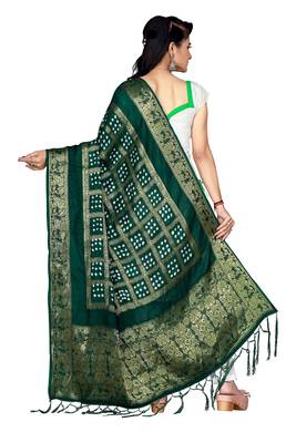 green BANDHANI BANDHEJ DUPATTA 2
