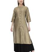 gold Womens Embroidered polly silk LG301