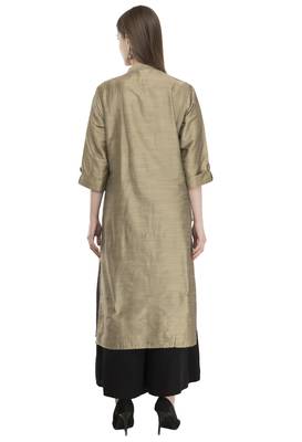 gold Womens Embroidered polly silk LG301 2