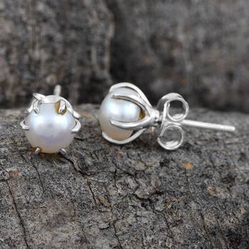 White Pearl Studs 2