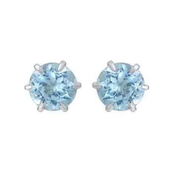 Blue Topaz   Studs 1