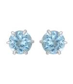 Blue Topaz   Studs