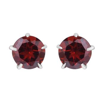 Maroon Garnet Studs 1