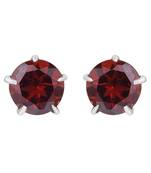 Maroon Garnet Studs