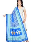 bloue DESINGER PRINTED REYON COTTON DUPATTA