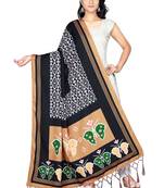 brown DESINGER PRINTED REYON COTTON DUPATTA
