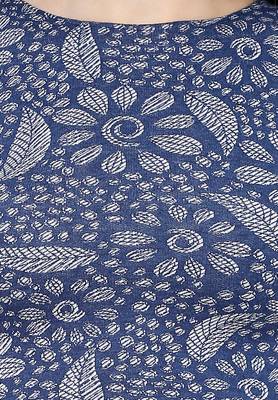 Women's Blue Sleeveless Back Zip Casual Readymade Saree Blouse 5