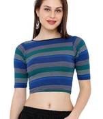 Women's Multicolour Casual Stretchable Readymade Saree Blouse