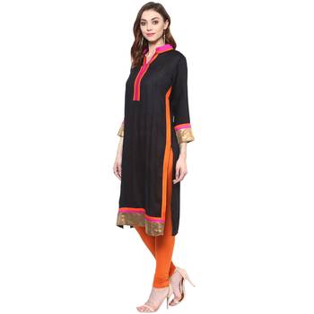 Ridan rayon  multicolour straight kurti 2