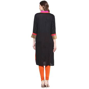 Ridan rayon  multicolour straight kurti 3