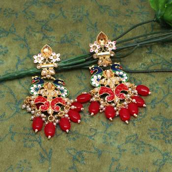 Maroon Danglers Drops 1
