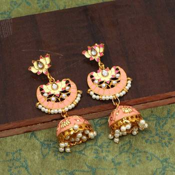 Pink Jhumkas 1