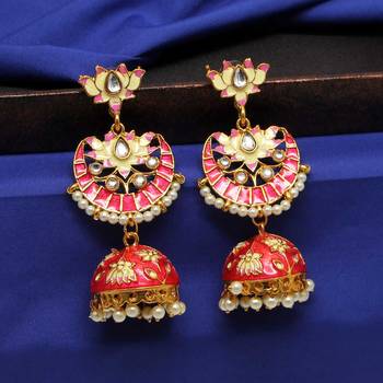 Maroon Jhumkas 1