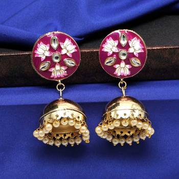 Purple Jhumkas 1