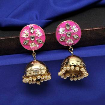 Pink Jhumkas 1