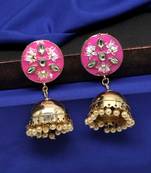 Pink Jhumkas