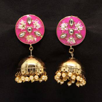 Pink Jhumkas 2