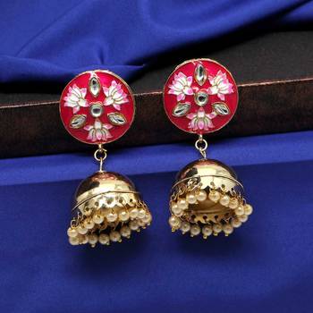Maroon Jhumkas 1