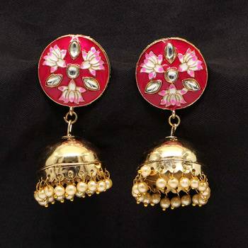Maroon Jhumkas 2