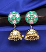 Green Jhumkas