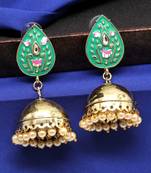 Green Jhumkas