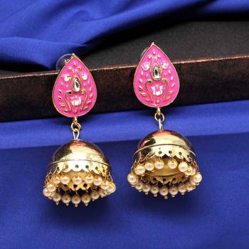 Pink Jhumkas 1