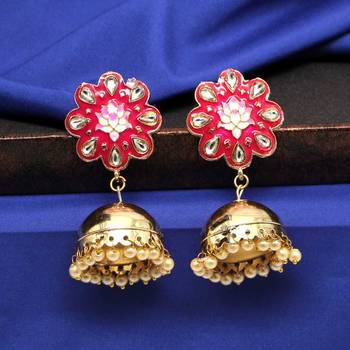 Pink Jhumkas 1