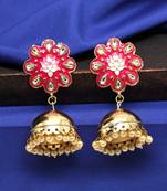 Pink Jhumkas