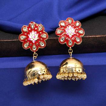 Maroon Jhumkas 1