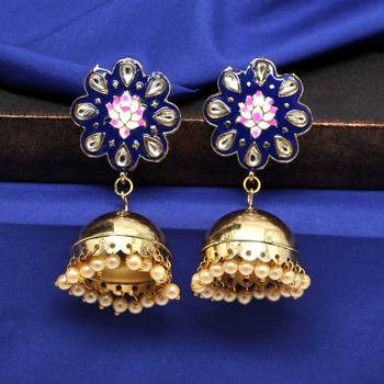 Blue Jhumkas 1